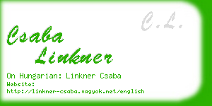 csaba linkner business card